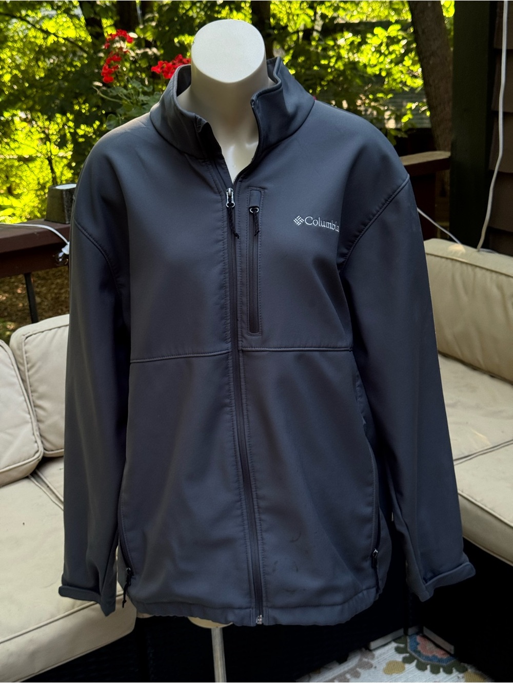 Columbia Men's Charcoal Full-Zip Performance Softshell Jacket